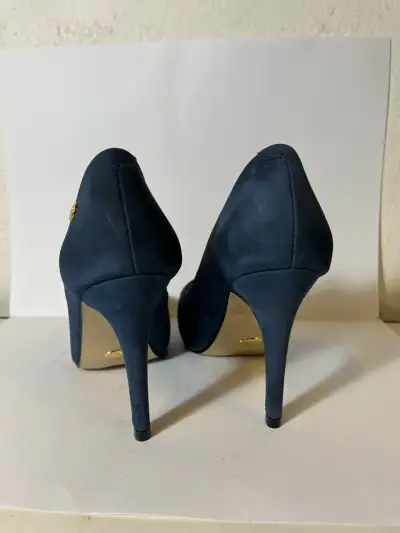 Tacones azul marino elegantes para mujer TALLA 35 - miniatura 3
