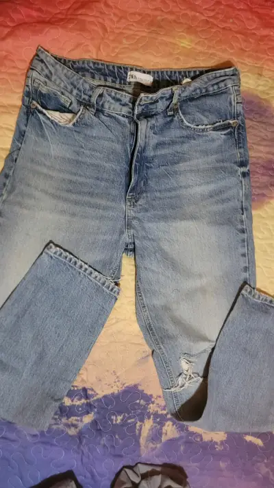 Jeans Zara azul talla 42 - miniatura 2