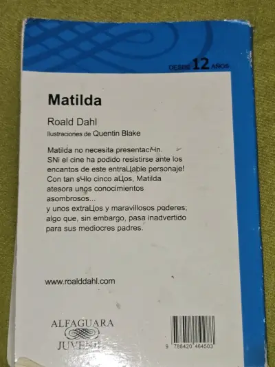Libro Matilda de Roald Dahl - Alfaguara - miniatura 2