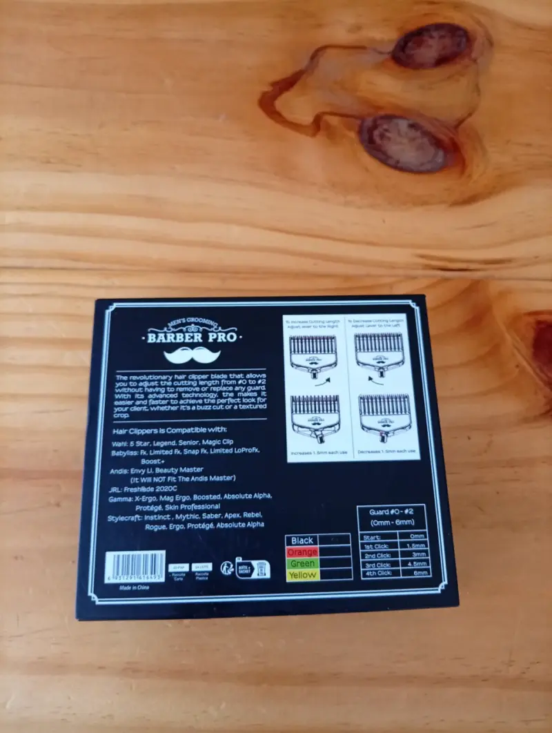 Peine guía ajustable Barber Pro para cortapelos - 3