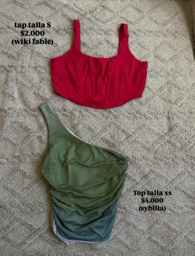 Top rojo talla S estilo casual - miniatura 1
