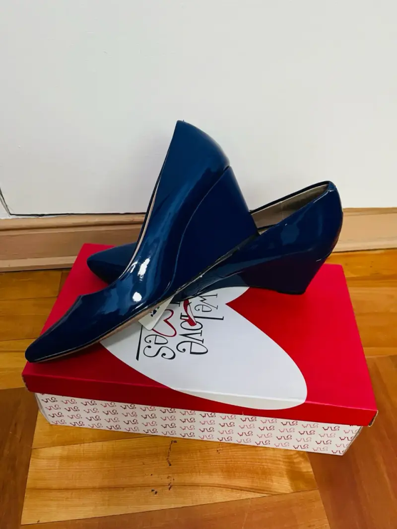 Zapatos de tacón azul elegantes - 2