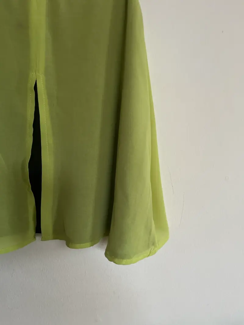 Blusa Fiorucci verde con tirantes - 2