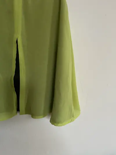 Blusa Fiorucci verde con tirantes - miniatura 2