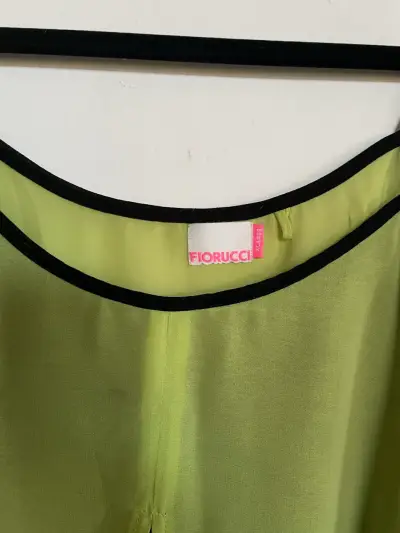 Blusa Fiorucci verde con tirantes - miniatura 4