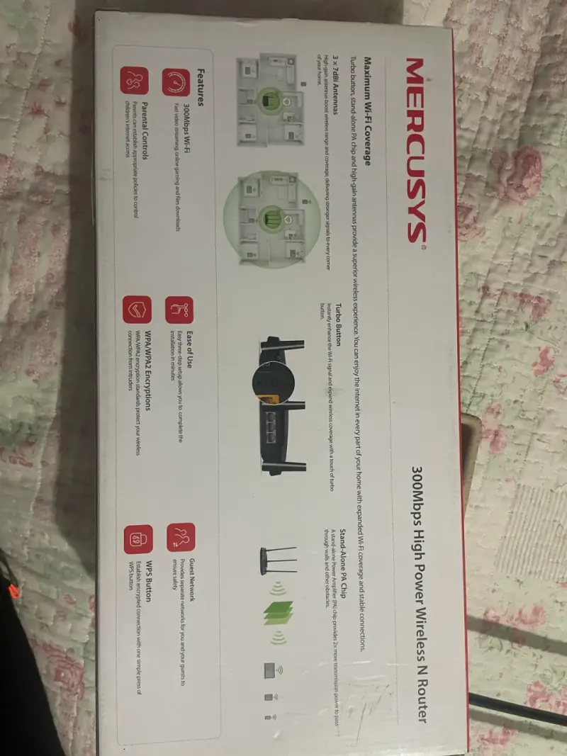 Router inalámbrico Mercusys 300Mbps alta potencia - 4