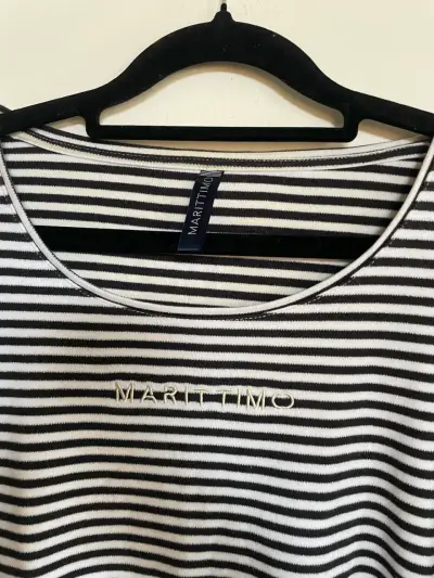Polera a rayas blancas y negras Marítimo - miniatura 2