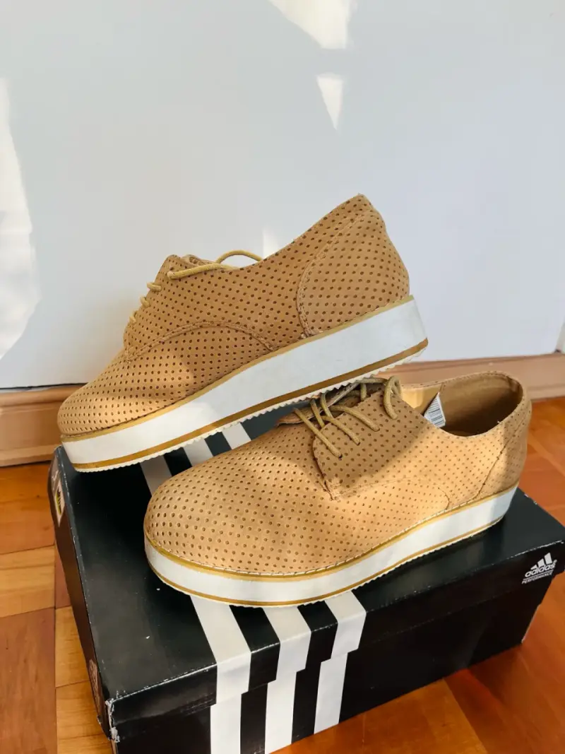 Zapatos plataforma de gamuza - 2