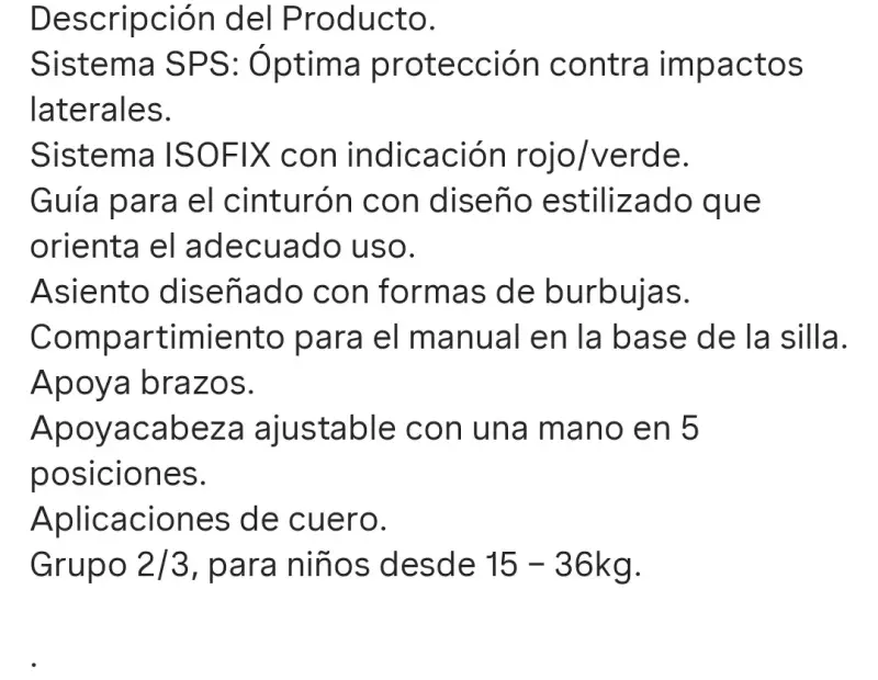Butaca Premium Isofix Negra Infanti - 5