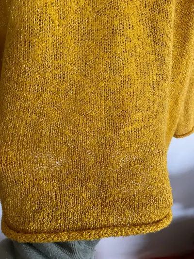 Suéter amarillo mostaza de punto suave - miniatura 6