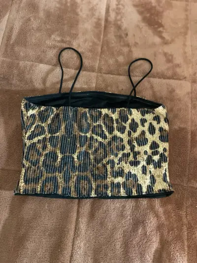 Top leopardo brillante - miniatura 2