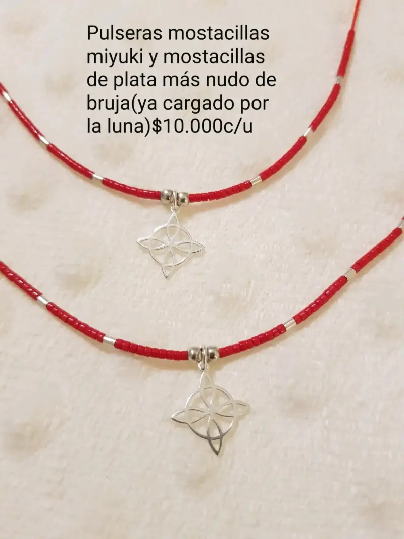 Pulsera de mostacillas miyuki y plata - 1