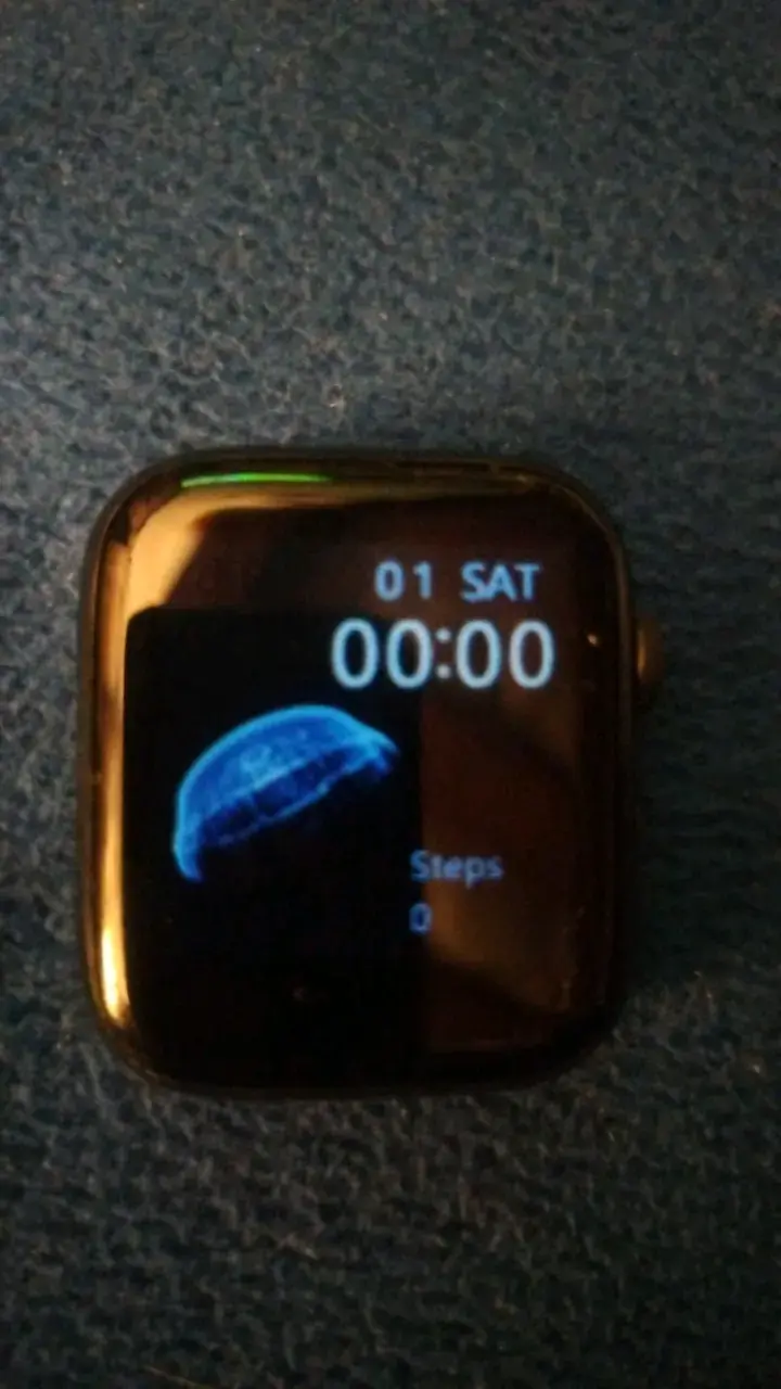 Smartwatch negro con correa de silicona - 6