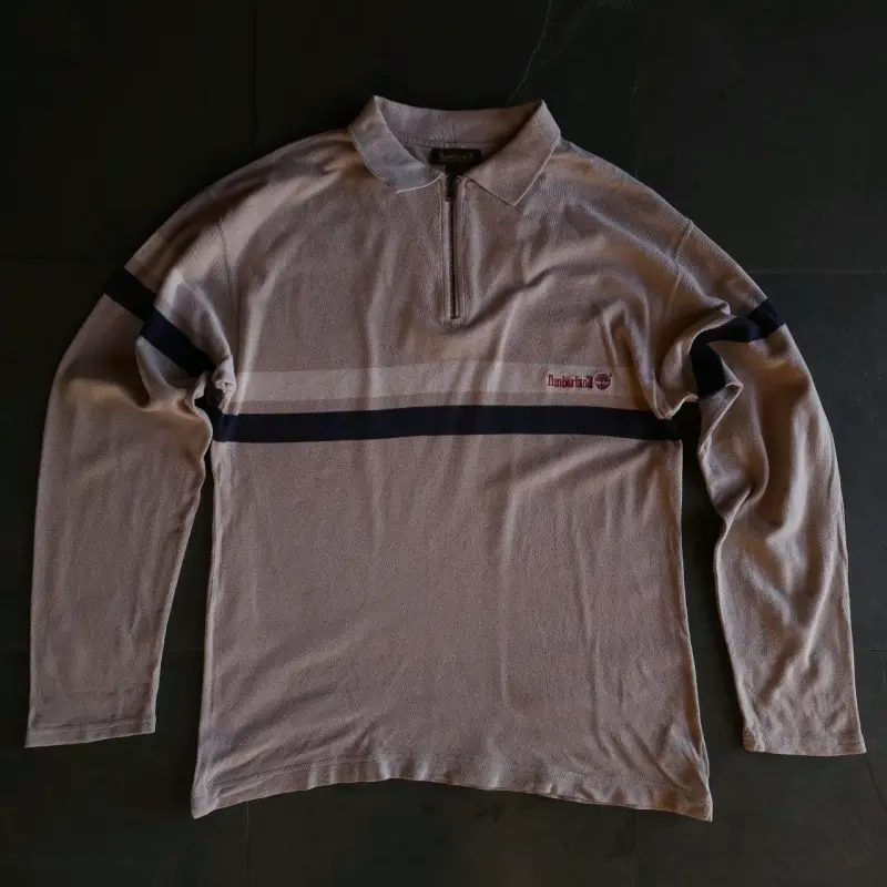Polera Timberland manga larga beige - 1
