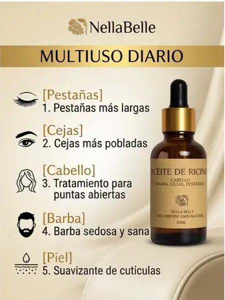 Aceite de Ricino NellaBelle - 3