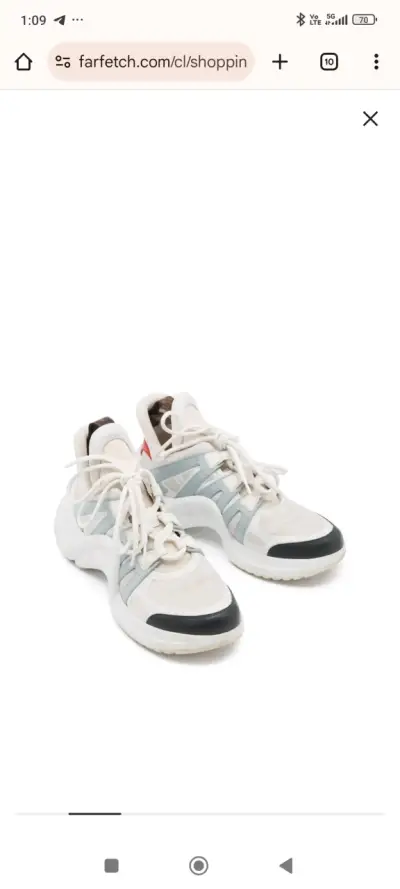 Zapatos blancos con suela de goma - miniatura 4