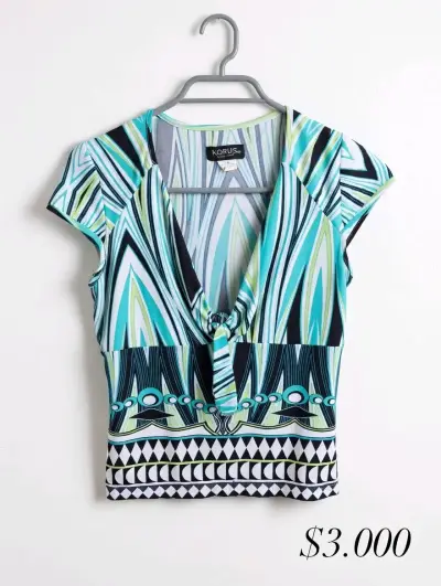 Blusa estampada Korus de colores vibrantes - miniatura 1