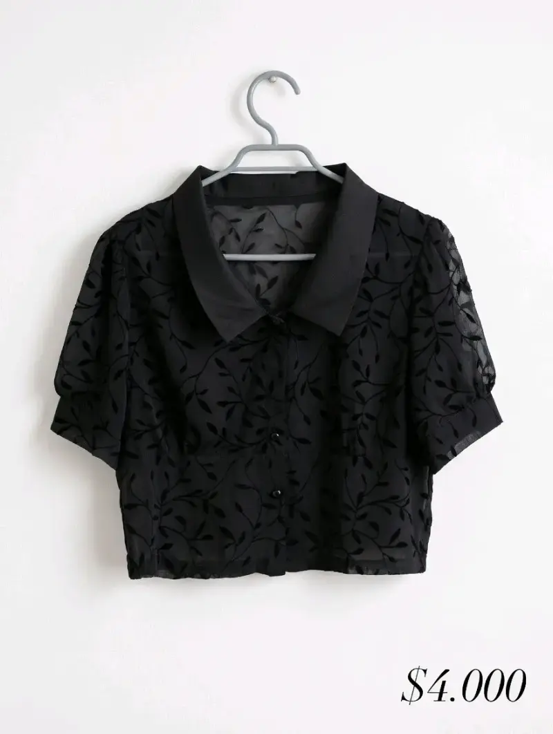 Blusa floral bordada de colores vivos - 3