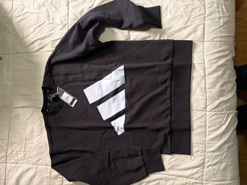 Polerón negro adidas - 1