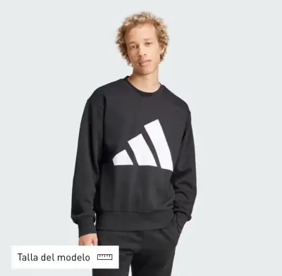 Polerón negro adidas - miniatura 3