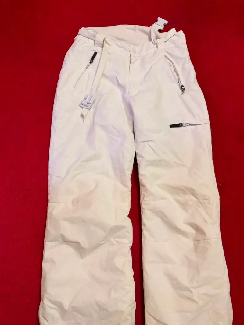 Pantalones de nieve blancos para mujer