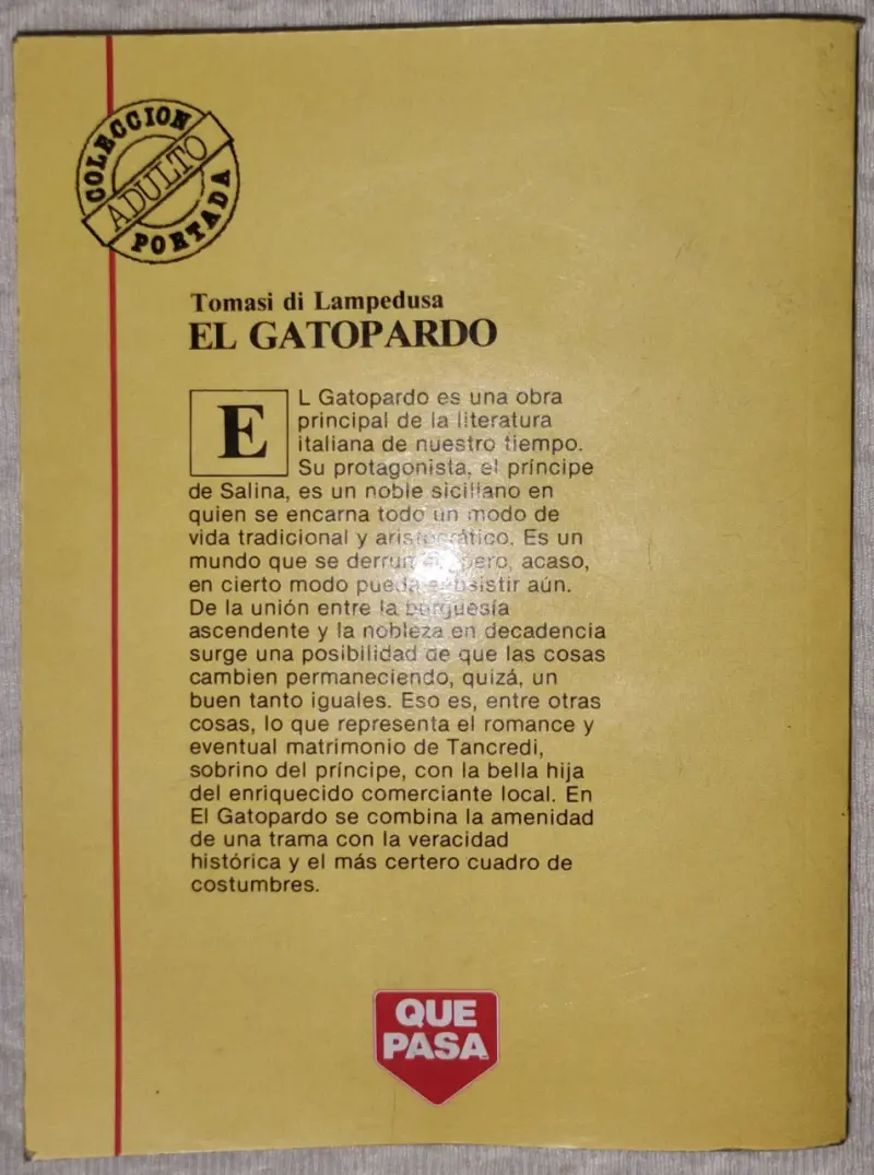 Libro El Gatopardo de Tomasi di Lampedusa - 2