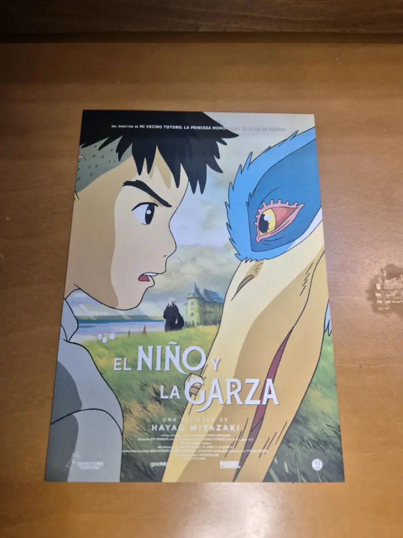 Mini afiche de película 'El Niño y la Garza' - 1