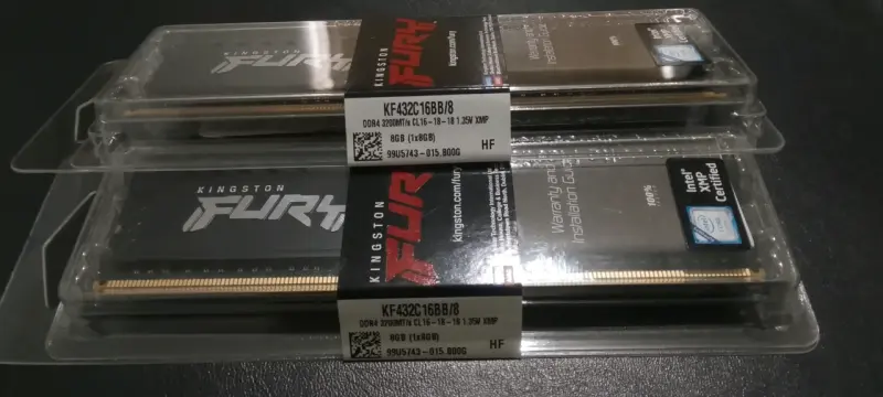 Kit RAM Kingston Fury 16GB DDR4 3200MHz - 1
