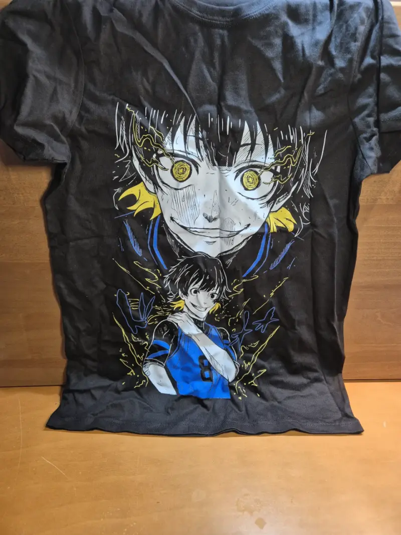 Polera anime negra blue lock - 1