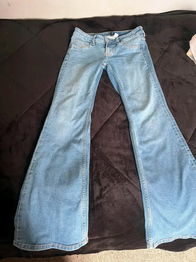 Jeans tiro bajo flare - 2
