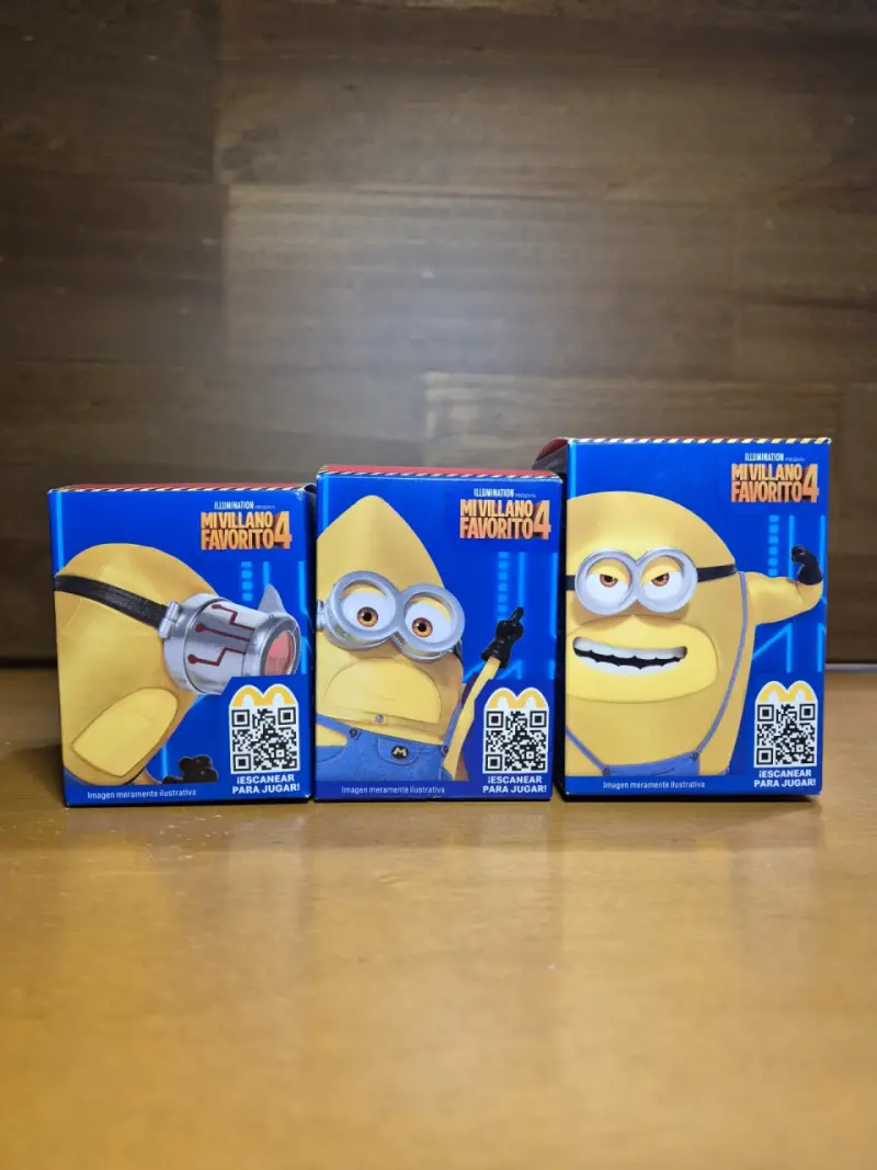 3 figuras Minions de mcdonald's - 2