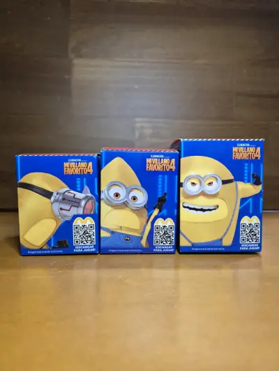 3 figuras Minions de mcdonald's - miniatura 2