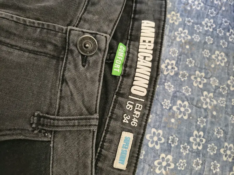 Jeans negros desgastados para hombre - 2