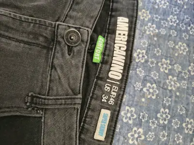 Jeans negros desgastados para hombre - miniatura 2