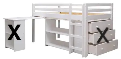 CAMA FUNCIONAL PLAZA Y MEDIA (leer dsc) - miniatura 2