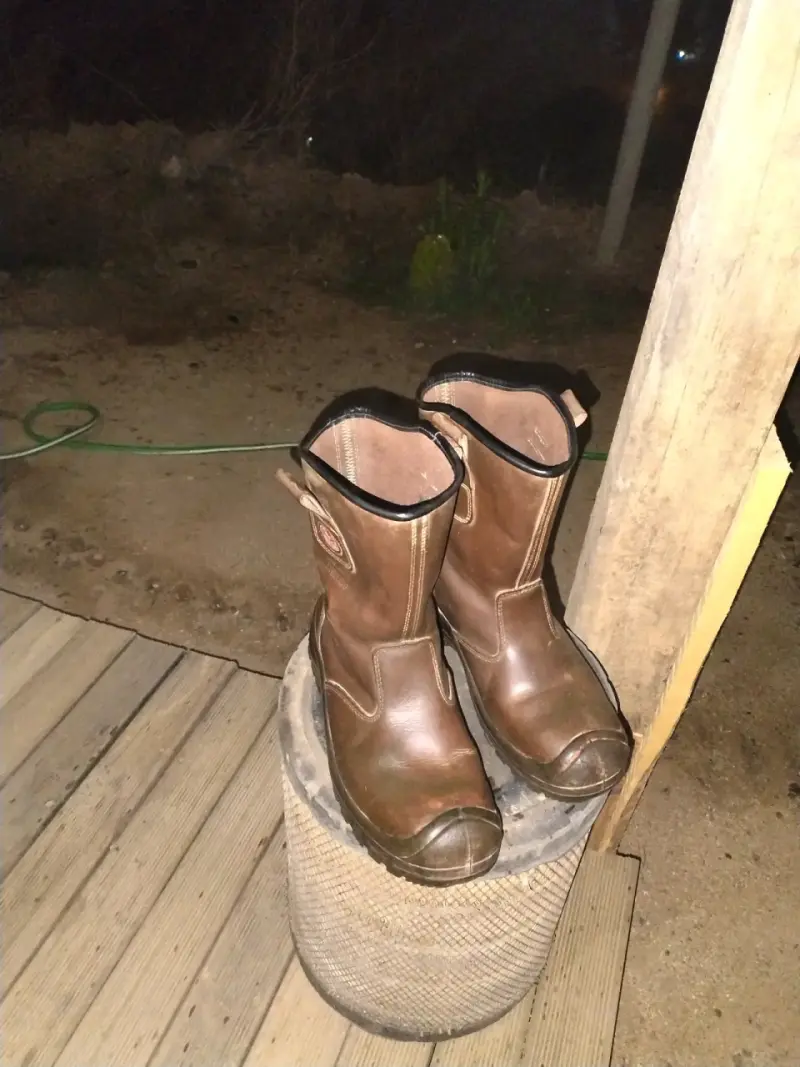 Botas de cuero marrón para trabajo - 2