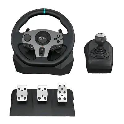 Volante de carreras PXN con pedales y palanca - miniatura 1