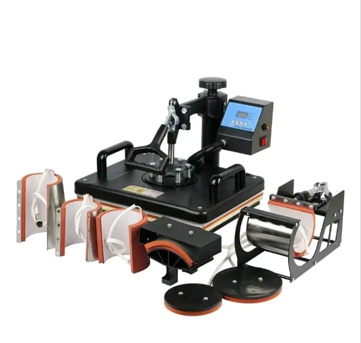 Máquina de prensa térmica multifuncional 8 en 1