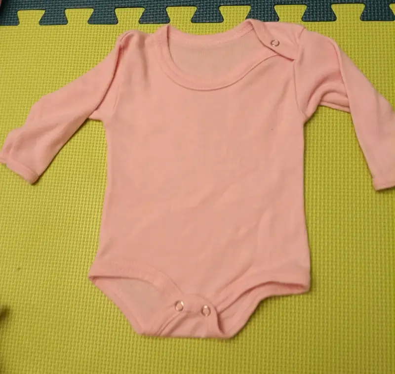 Body de bebé rosado manga larga - 1
