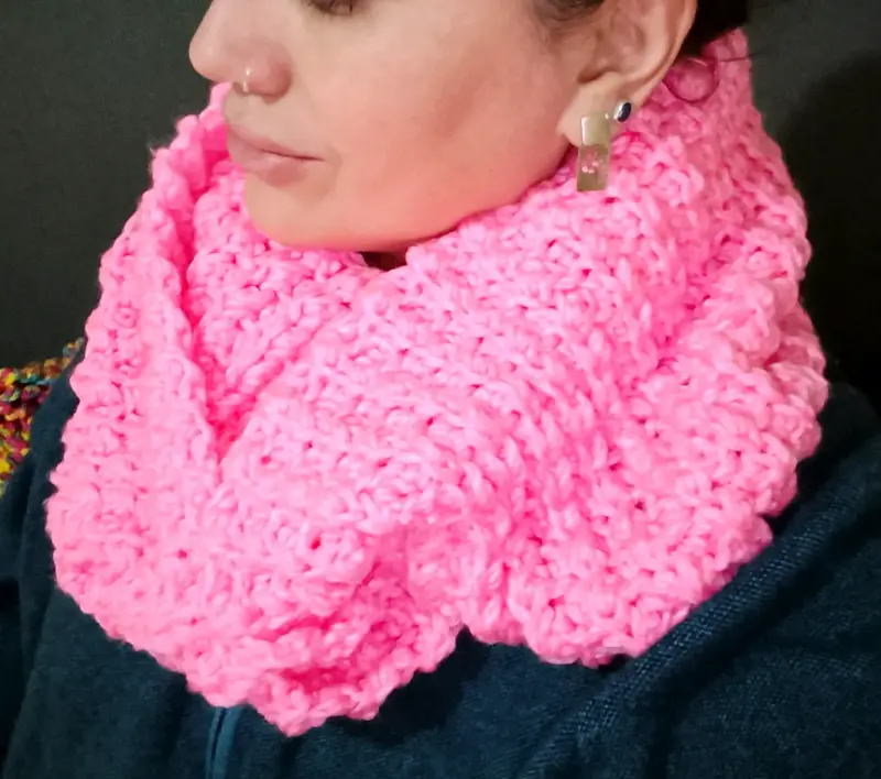 Cuello holgado de lana hipoalergénica tejida a cro - 6