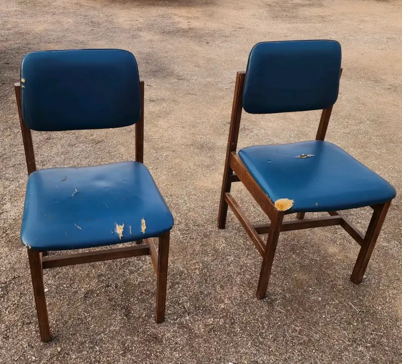 Par de Sillas de madera Fernando Mayer - 5
