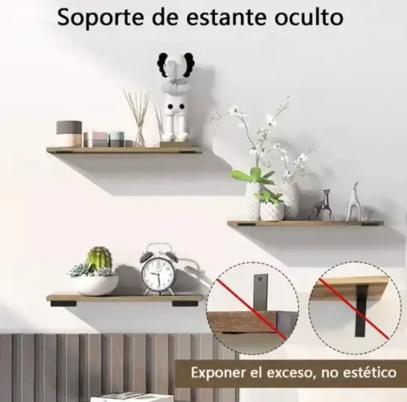 Soporte de estante de pared resistente - 6