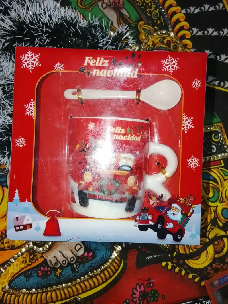 Tazón navideño con diseño de Santa Claus - 3