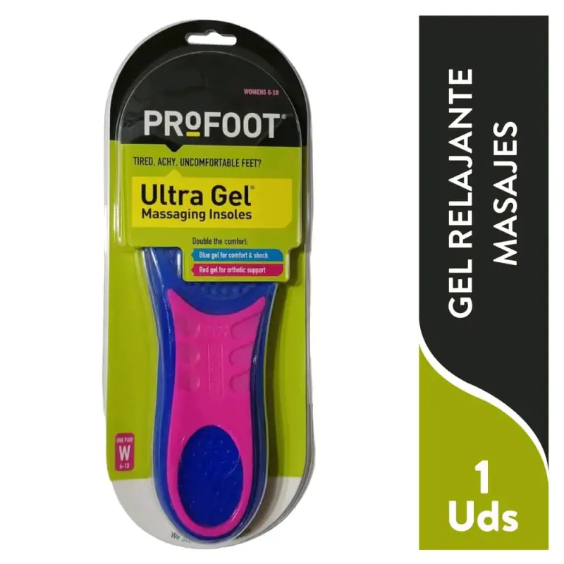 Plantillas ProFoot Mujer Ultra Gel Recortables