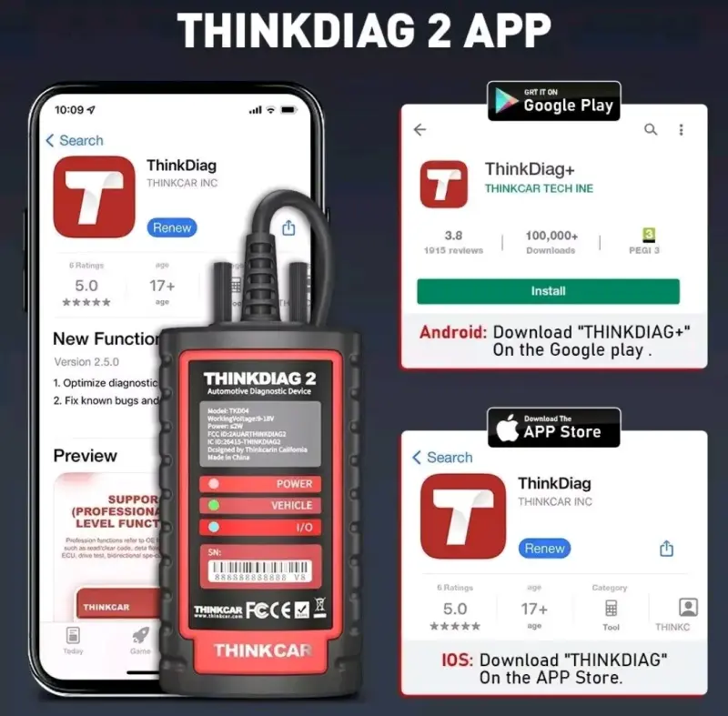 Thinkdiag 2 dispositivo de diagnóstico automotriz - 4