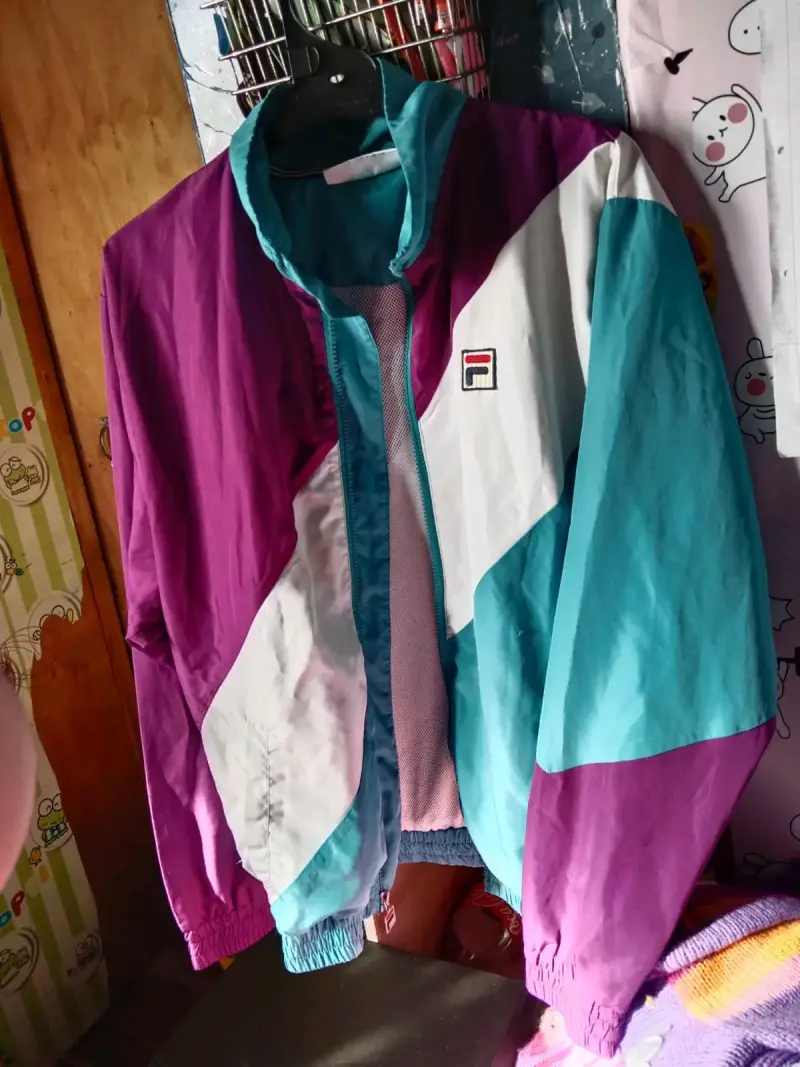 Chaqueta cortaviento vintage Fila multicolor