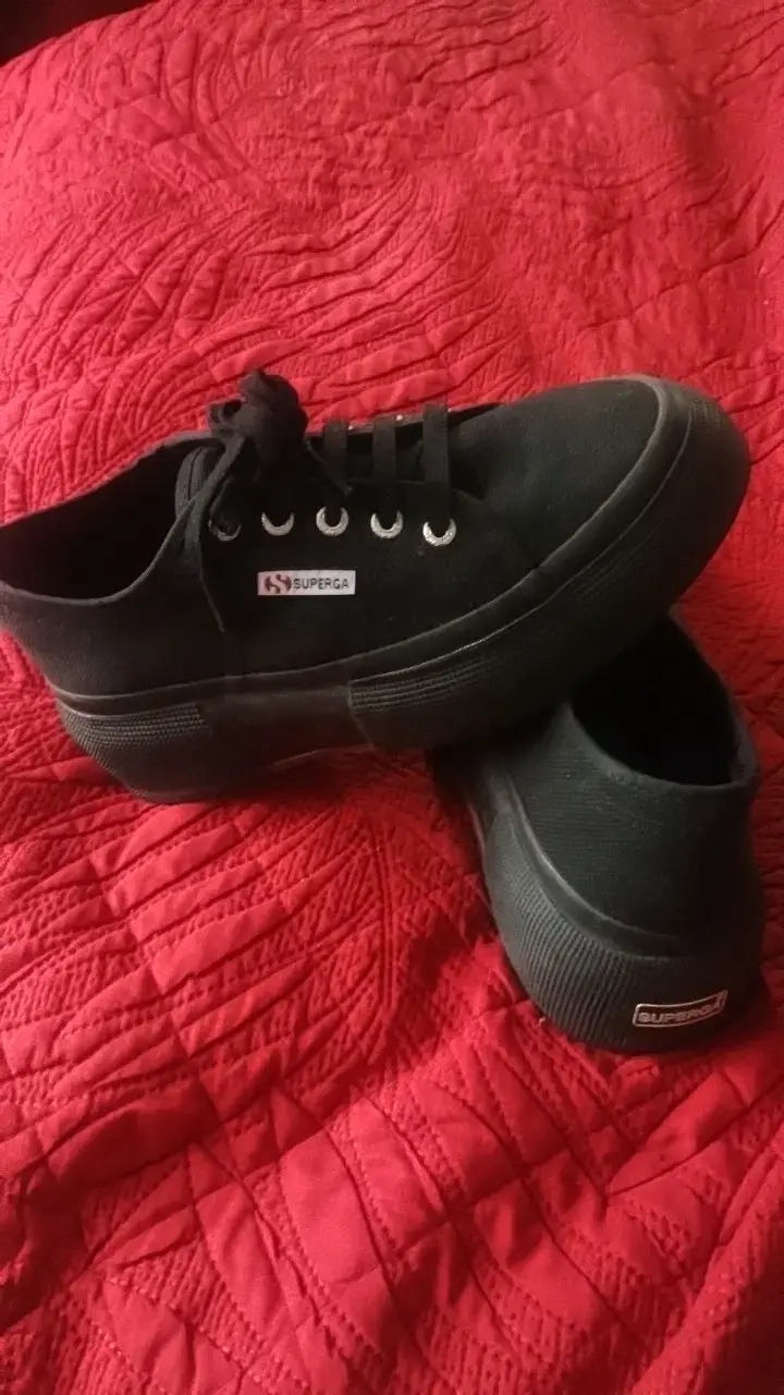 Zapatillas negras de lona unisex - 3