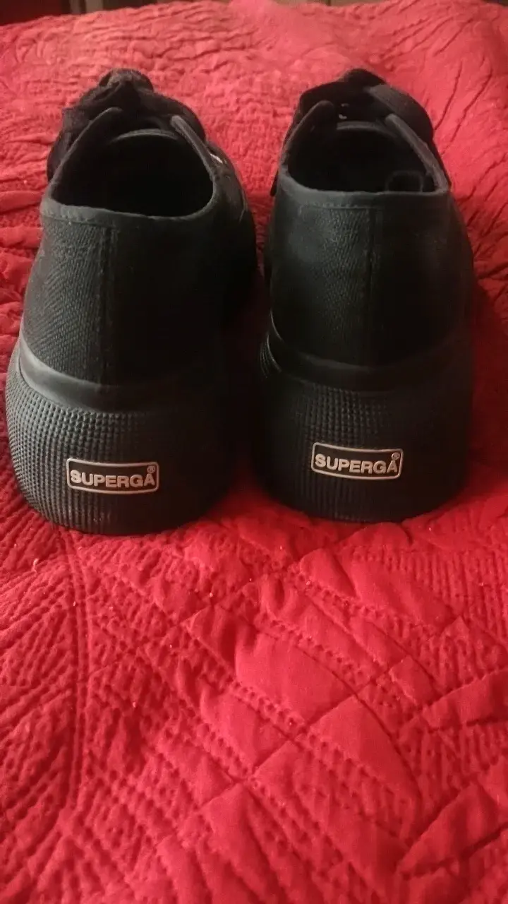 Zapatillas negras de lona unisex - 4