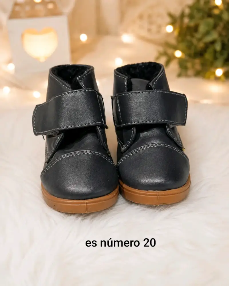 Botines de cuero para niño número 20