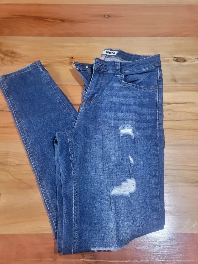 Jeans Moto desgastados para mujer - 4